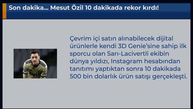 Son dakika... Mesut Özil 10 dakikada rekor kırdı!