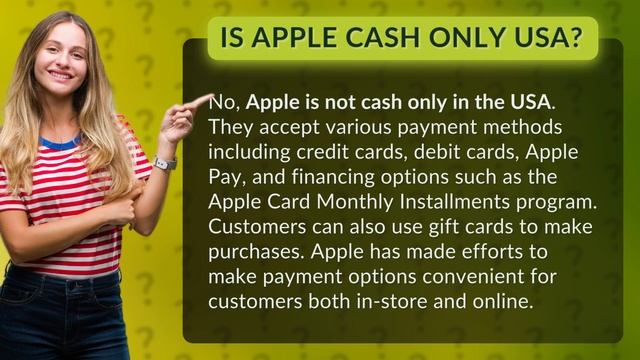 Is Apple CASH ONLY USA?