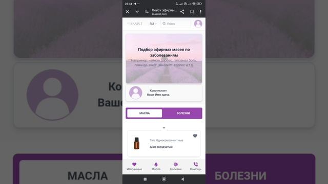 Сайт eoassist как использовать сервис (мобильная версия)