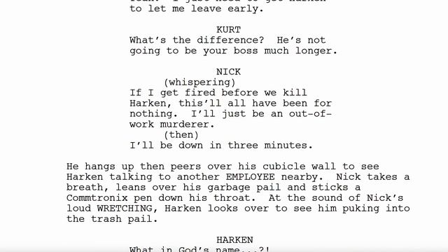 Horrible Bosses Script