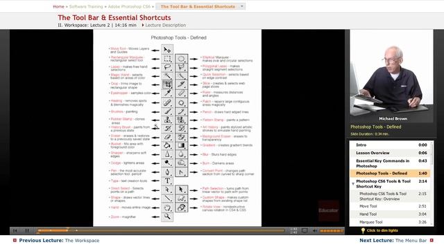 "The Tool Bar & Essential Shortcuts" | Adobe Photoshop CS6 with Educator.com