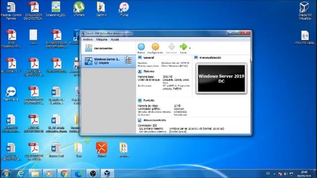 Instalación de VirtualBox y Windows Server 2019