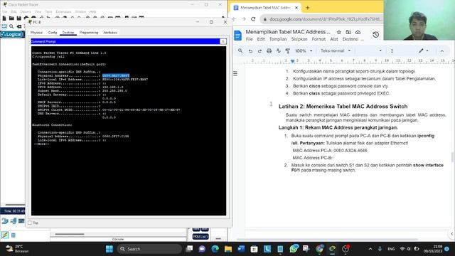 Tugas Praktikum 3_Menampilkan Tabel MAC Address Switch