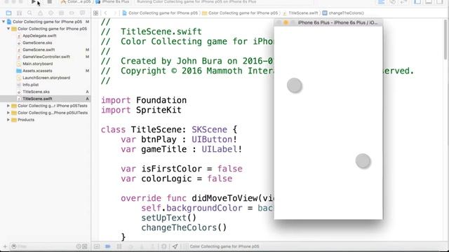 Construct 5 iPhone Diversions with Xcode 8 and Quick 3 (1  Chroma Avoid Game Preview)