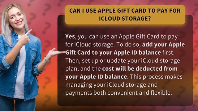 Can I use Apple gift card to pay for icloud storage?