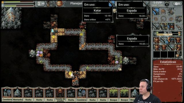 JOGUEI COM O LADINO - Gameplay do jogo Loop Hero em Português PT-BR