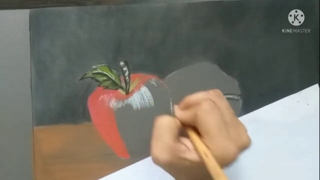 Colour Pencil Drawing Of Apples