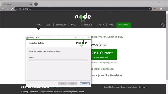 PD-5.2.2.2 Install node js Windows