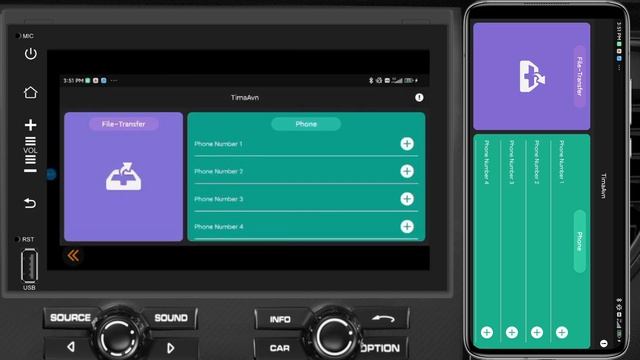 Android 9.0 Car Radio Stereo 7 inch Capacitive Touch Screen High Definition(A2860)mirror link
