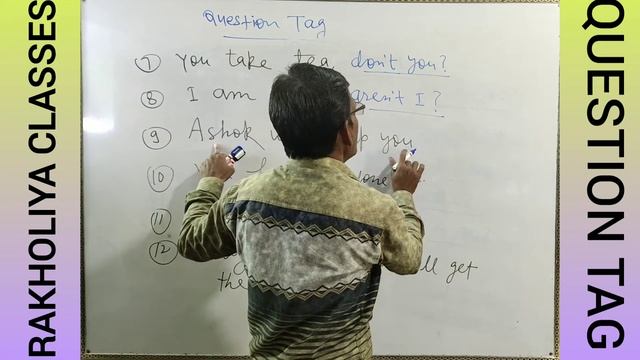 QUESTION TAG (TAIL QUESTION) - 10 || PRACTICE EXERCISE - 01 ||