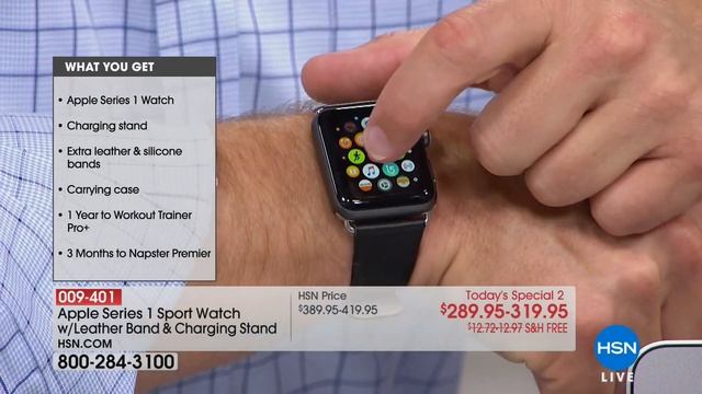 Apple 38mm Series 1 Watch w/Extra Bands   Charger
Stand ...