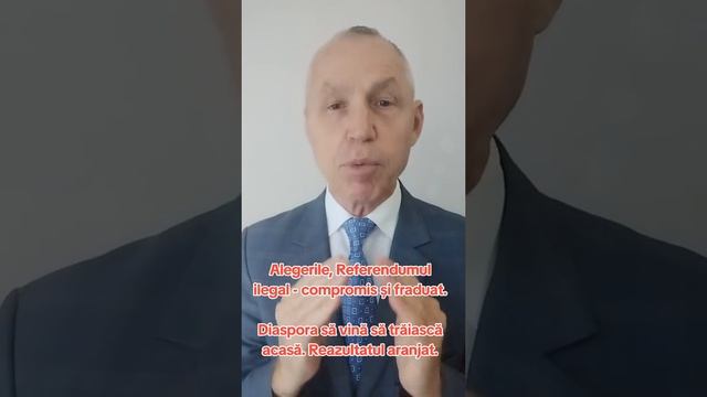 🔴 Alegerile, Referendumul ilegal - compromis și si fraduat.