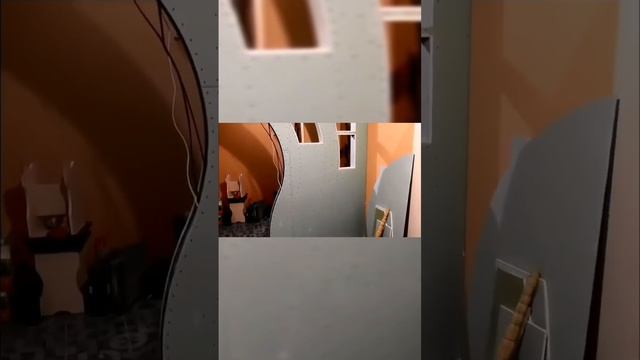 Красивая перегородка из гипсокартона
