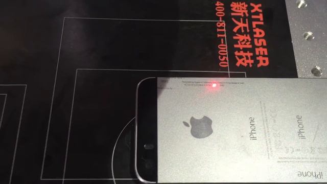 Hot sell fiber laser marking machine mark on IPhone case with IMEI code