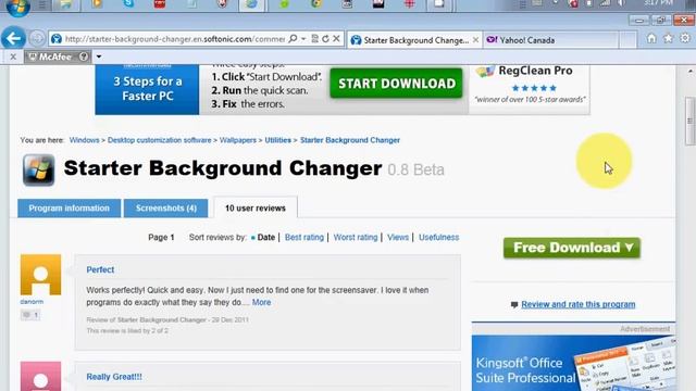 how to change background in windows 7 starter