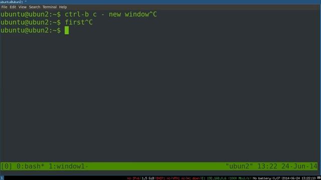 Basic Tmux Tutorial - Windows, Panes, And Sessions Over Ssh