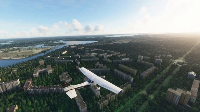 Pripyat + Chernobyl Nuclear Power Plant [Microsoft Flight Simulator]