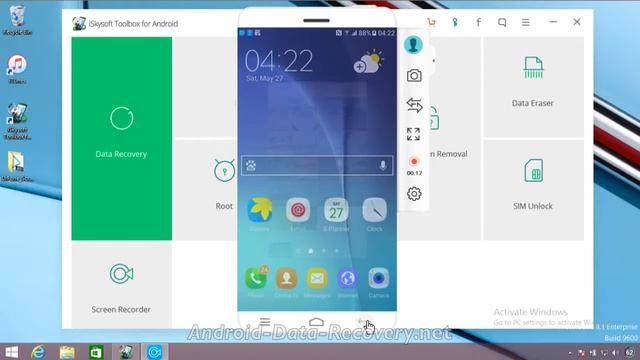 Video Recorder for Android - iSkysoft Toolbox Android Screen Recorder