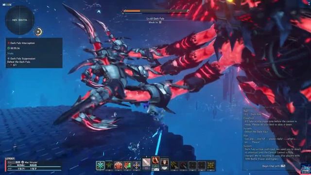 Phantasy Star Online 2 New Genesis Dark Falz battle Urgent Quests