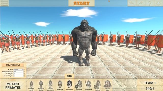 100 Romanus Vs Every Unit - Animal Revolt Battle Simulator