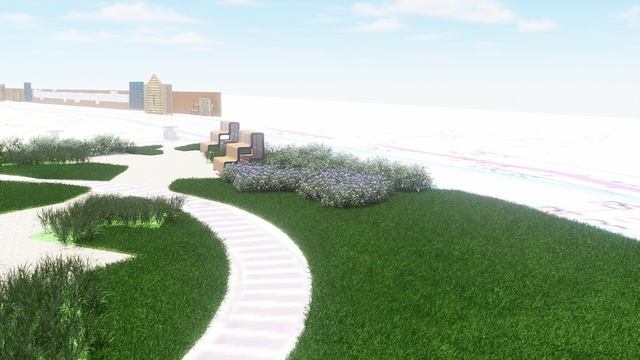 Благоустройство парка на набережной