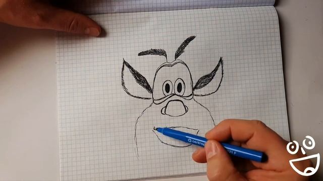 Рисуем Буба , из мультфильма Буба