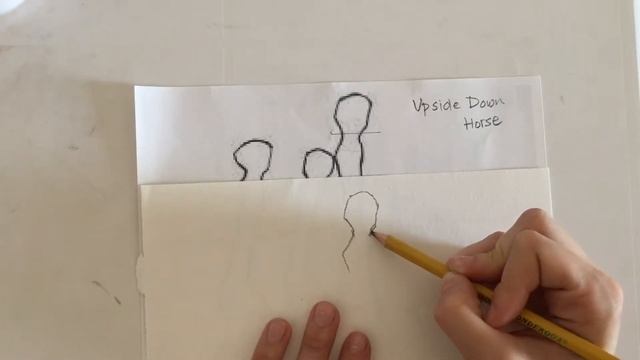 Drawing from the Right Side of the Brain- Upside Down Horse