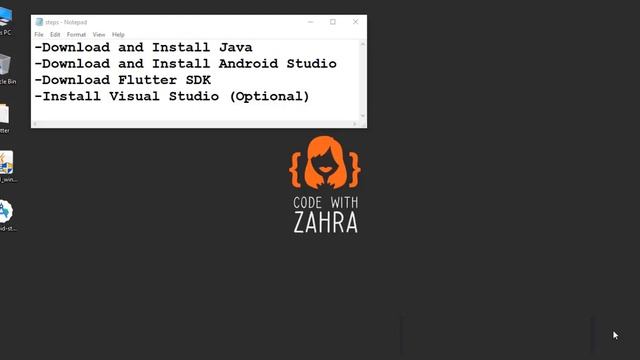 Flutter installation on windows 10, a complete step-by-step tutorial.