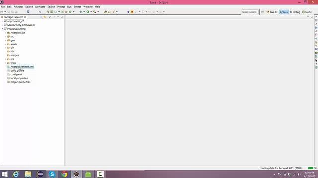 Phone gap application deployment