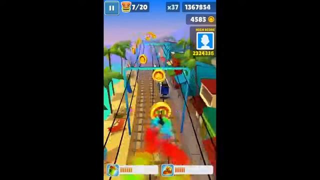 Прохождение Subway Surfers Гавайи мультик игра на Android.. a tom and jerry cartoon.