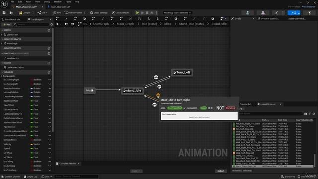 100. Adding the animations to the animation graph part 3