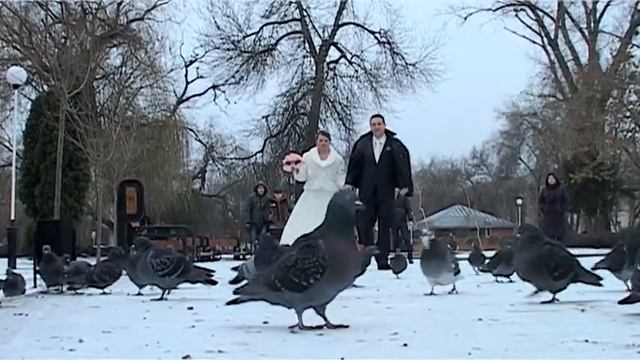 Свадебный клип - прогулка зима