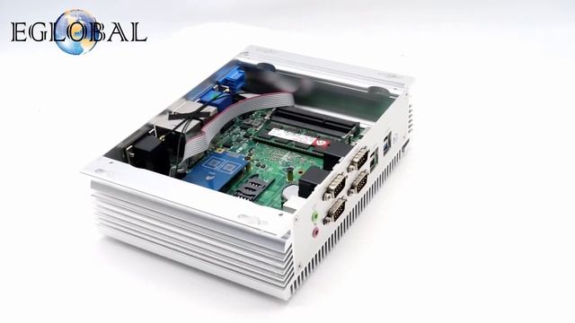 Eglobal New industrial grade mini pc computer core i5 6360U dual lan 2COM SIM card slot RTC wake up