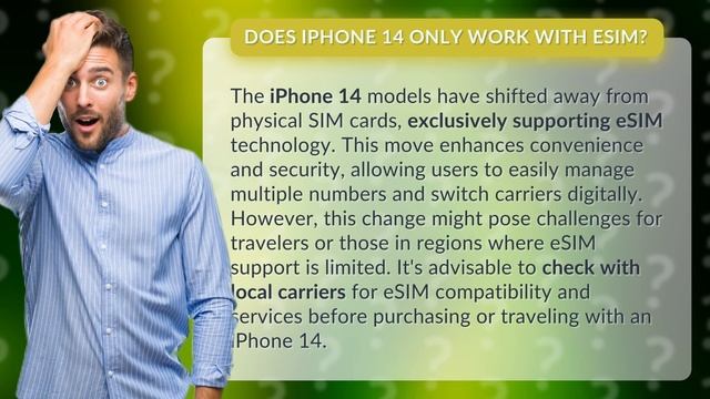 Does iPhone 14 only work with eSIM?