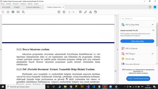 10 Bilişim Teknolojilerinin Temelleri - Yazıcı Kurulumu, pdf dönüştürme, Sıkıştırma Yazılımı