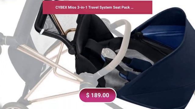 CYBEX Mios 3-in-1 Travel System Seat Pack – Indigo Blue