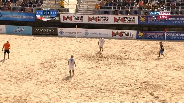 Beach soccer: Estonia - England 4:3 | Torredembarra 2012