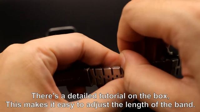 Stainless steel strap, compatible with Apple Watch.