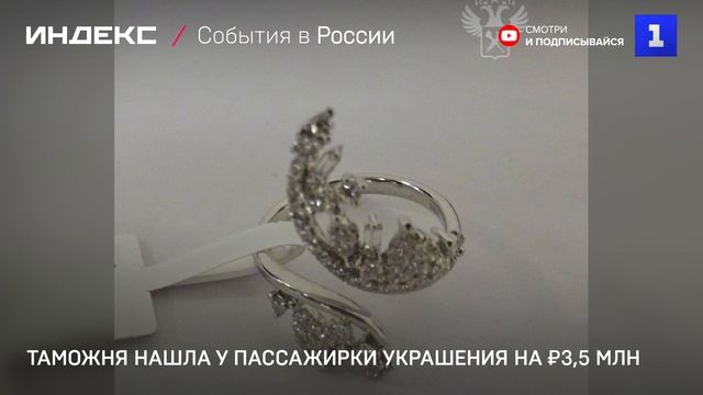 Таможня нашла у пассажирки украшения на ₽3,5 млн