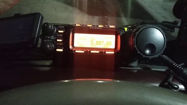 Приём КВ на обочине с Yaesu ft-857 и Си-Би антенны (ml-145) на магните.