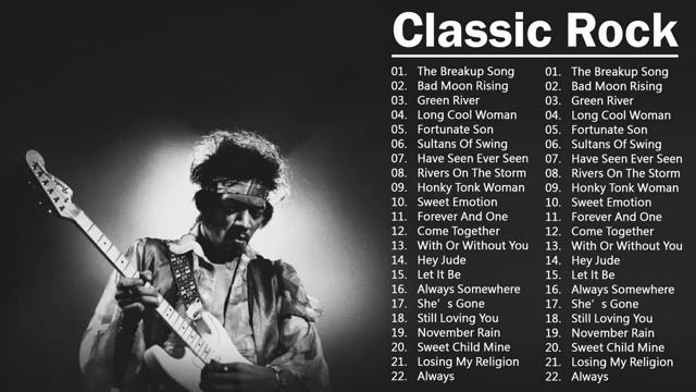 Rock Hits 60s 70s-Music Mix Playlist(Classic Rock)