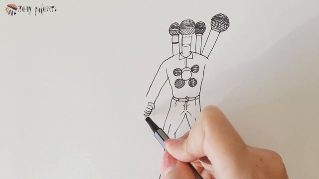 Рисуем Титана Микрофон Меха Босс Скибиди Туалет / Skibidi Toilet / МИКРОФОНМЕН