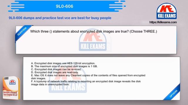 9L0-606 - System Administration of Mac OS X Clients v10.3 2021 Updated dumps by Killexams.com