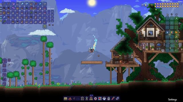 Tree House / Casa del Árbol | Terraria Speed Build