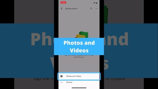 iPhone - Upload Photos to Google Drive