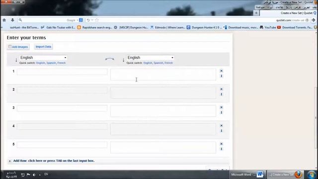 How to make your own sets on Quizlet