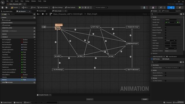 91. Create the variables for the animation blueprint