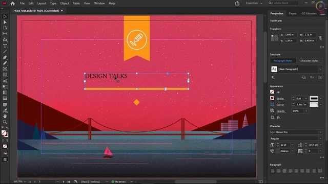Add Text In Adobe InDesign