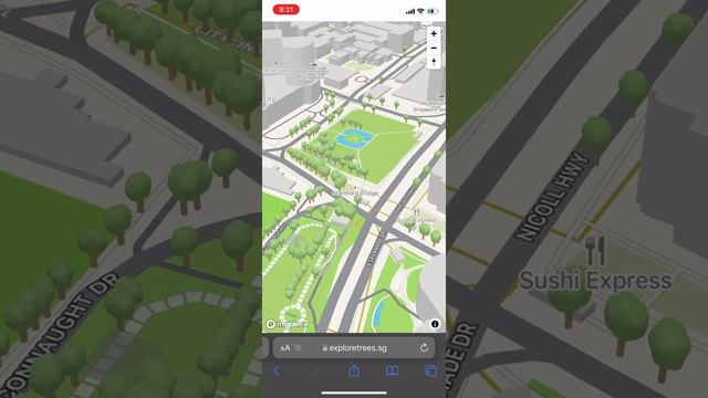 ExploreTrees SG 3D (Apple Maps like trees in Singapore)