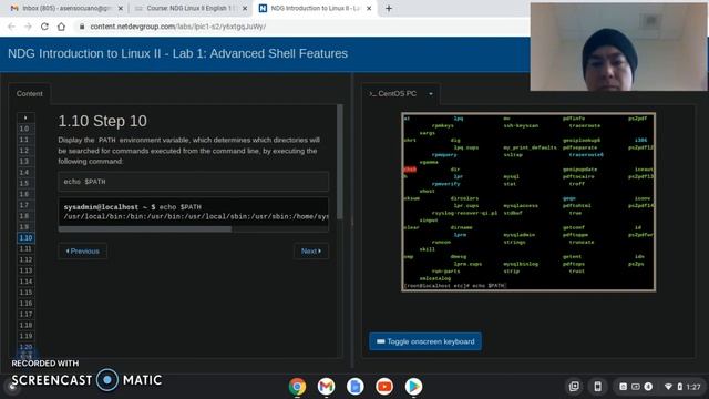 Display the PATH environment variable
